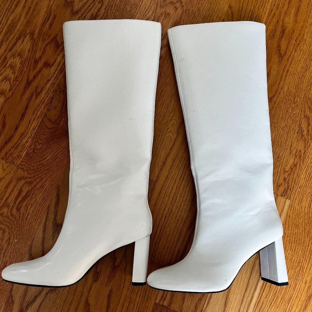 Tall White Zara Boots